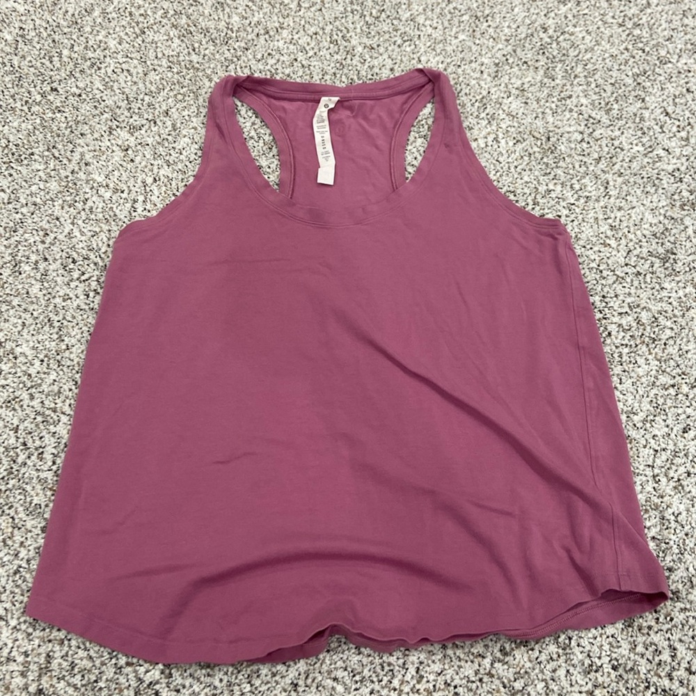 lululemon racerback tank top pink size 10